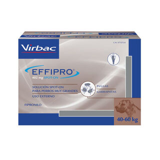 Virbac Effipro 40-60 kg Pipetas Antiparasitárias para cães